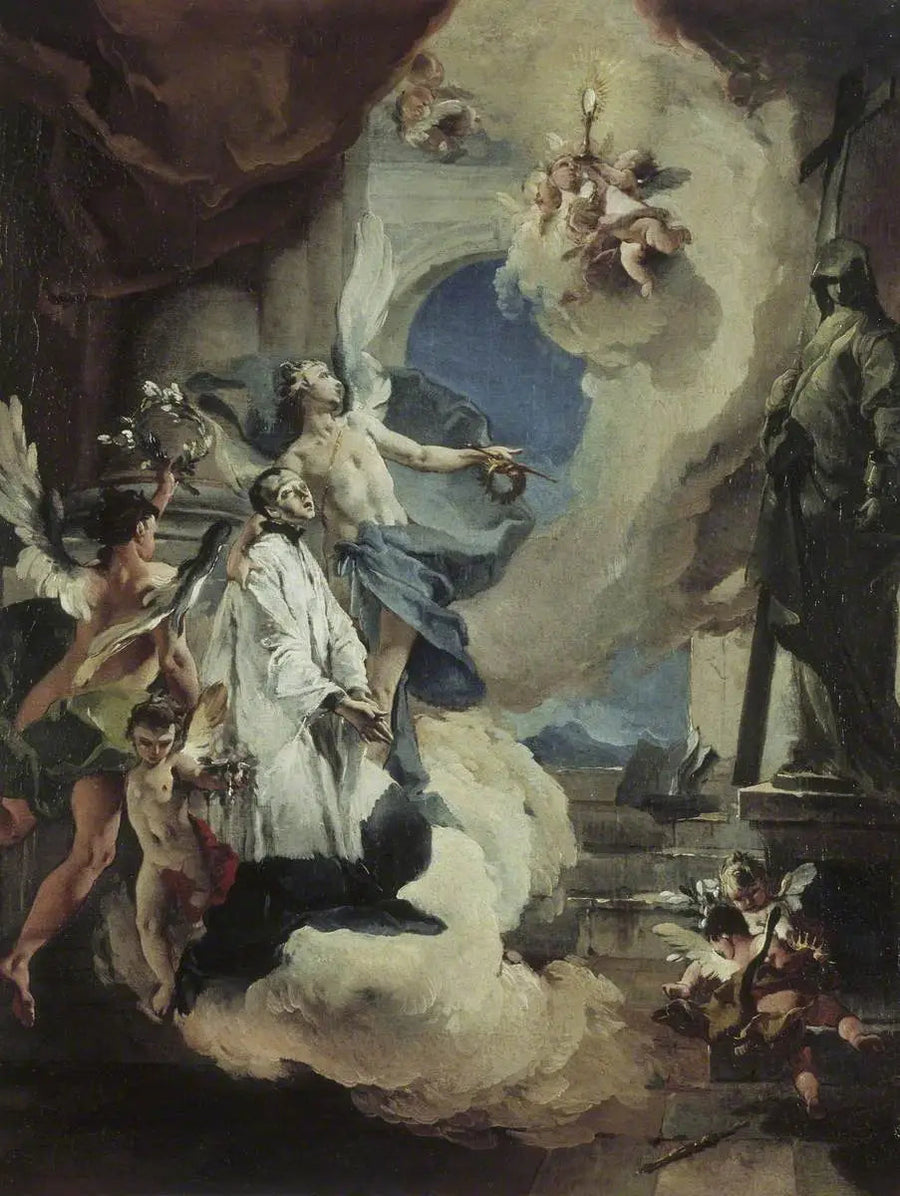 Saint Louis de Gonzague i härlighet - Giovanni Battista Tiepolo