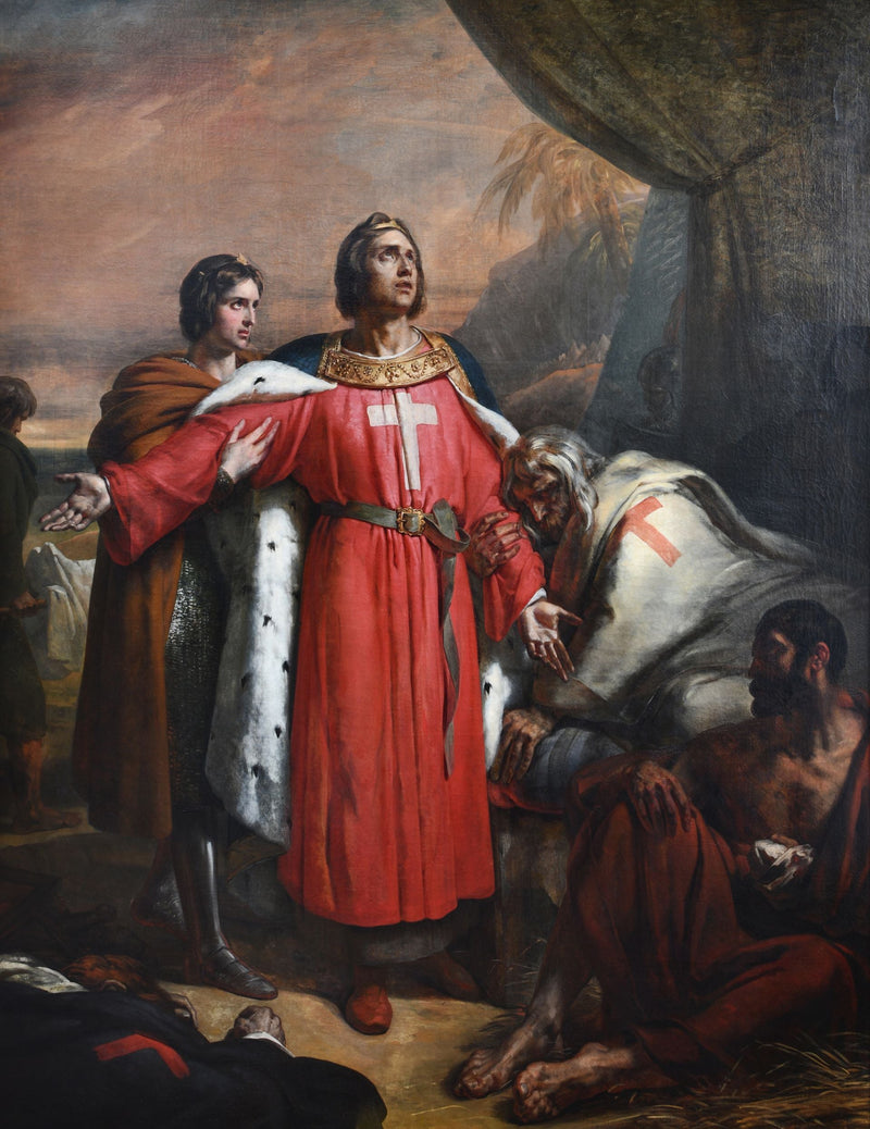 Saint Louis besöker de pestsmittade - Ary Scheffer