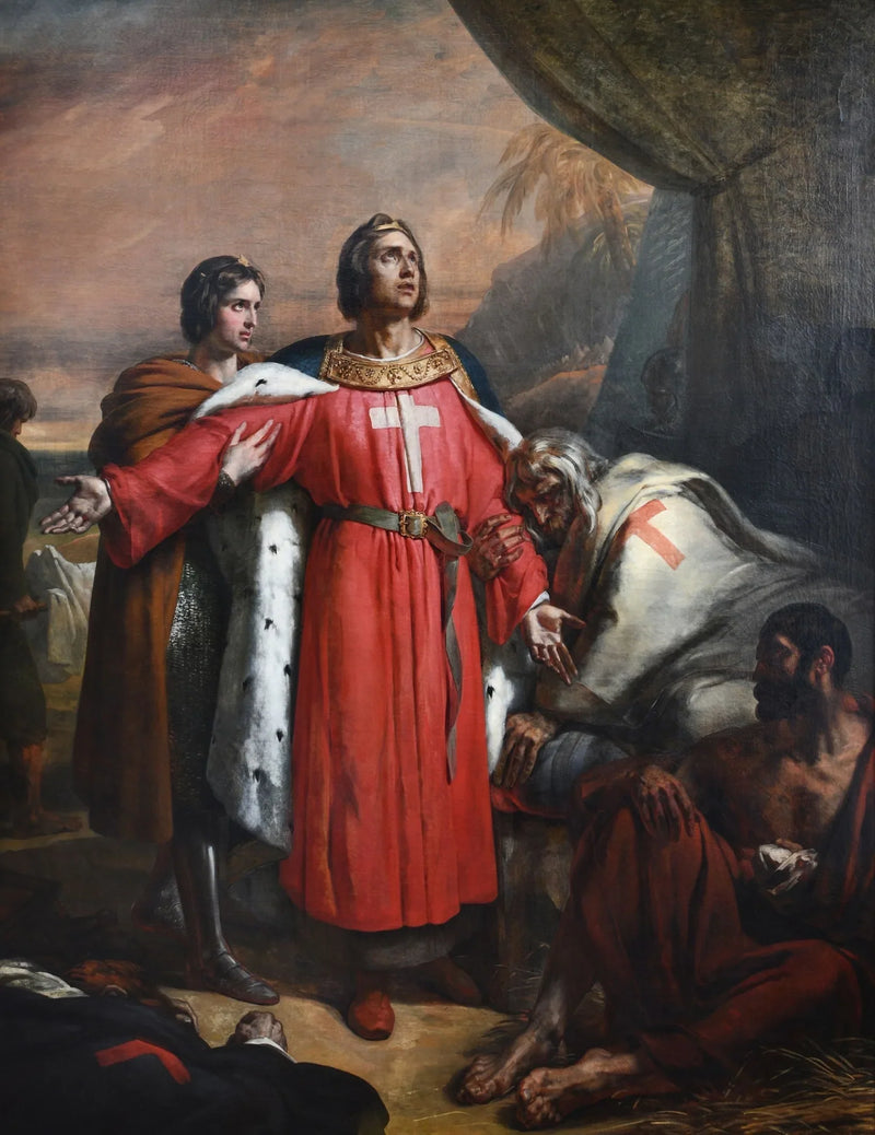 Saint Louis besöker de pestsmittade - Ary Scheffer