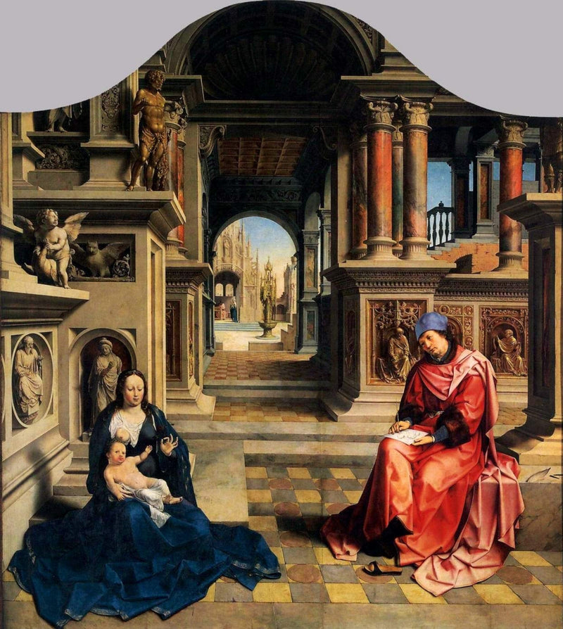 Saint Luc som målar Jungfrun - Jan Gossaert