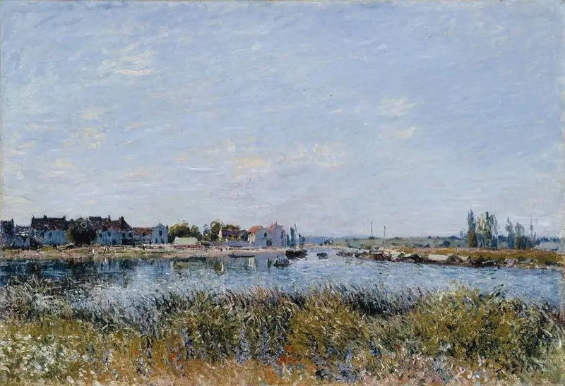 Saint-Mammès, på morgonen - Alfred Sisley
