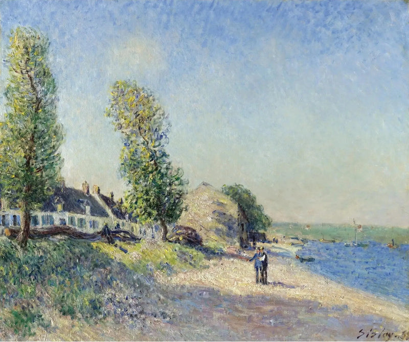 Saint-Mammès på morgonen - Alfred Sisley