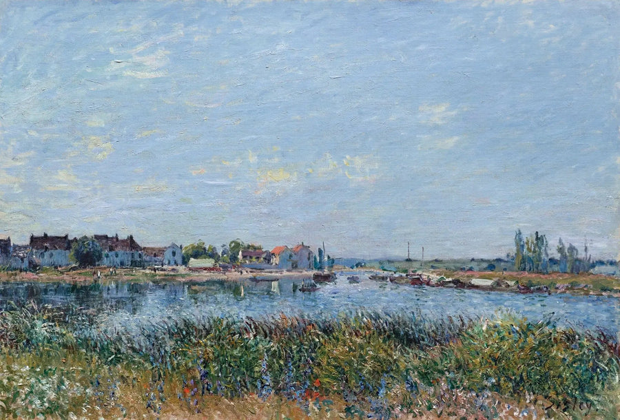 Saint-Mammès på morgonen - Alfred Sisley