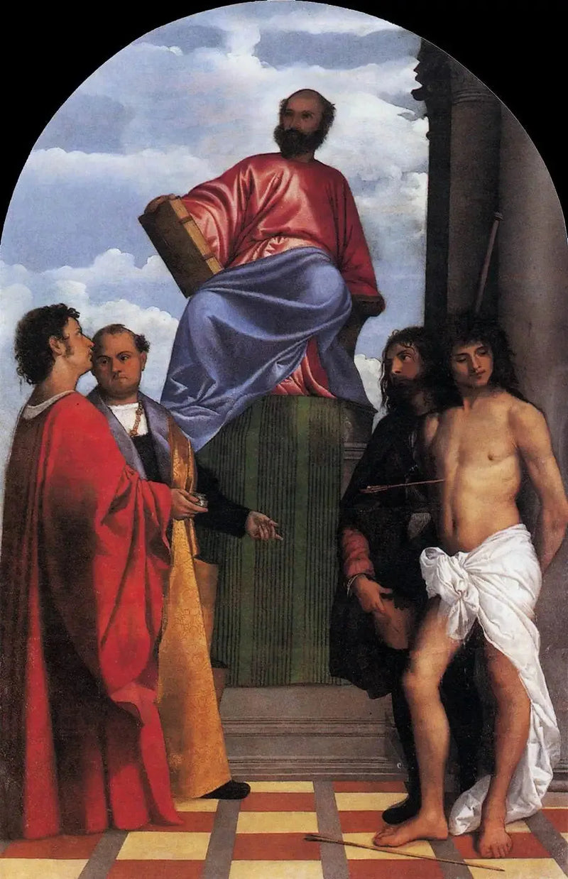 Saint Marc i majestät - Titian