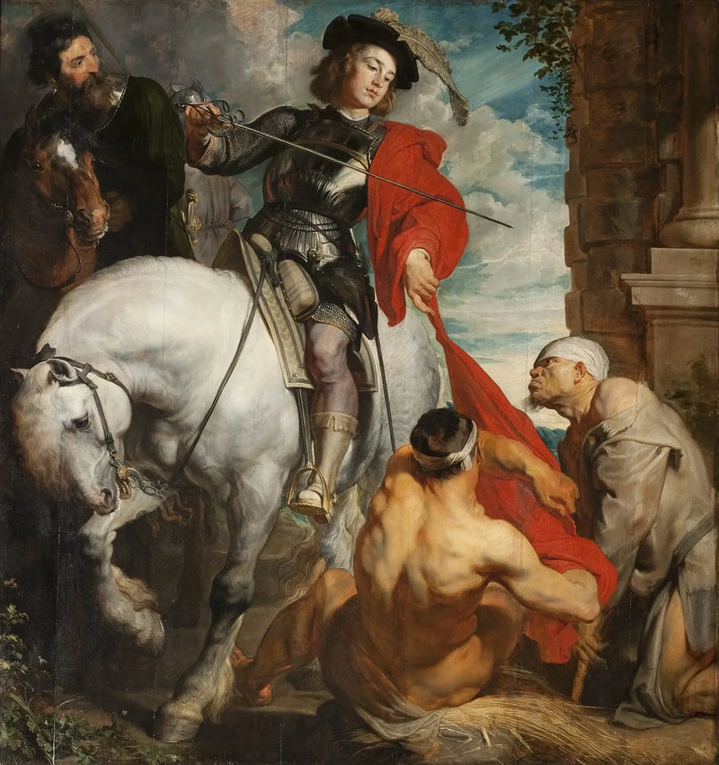 Saint Martin och Tiggaren - Antoine van Dyck
