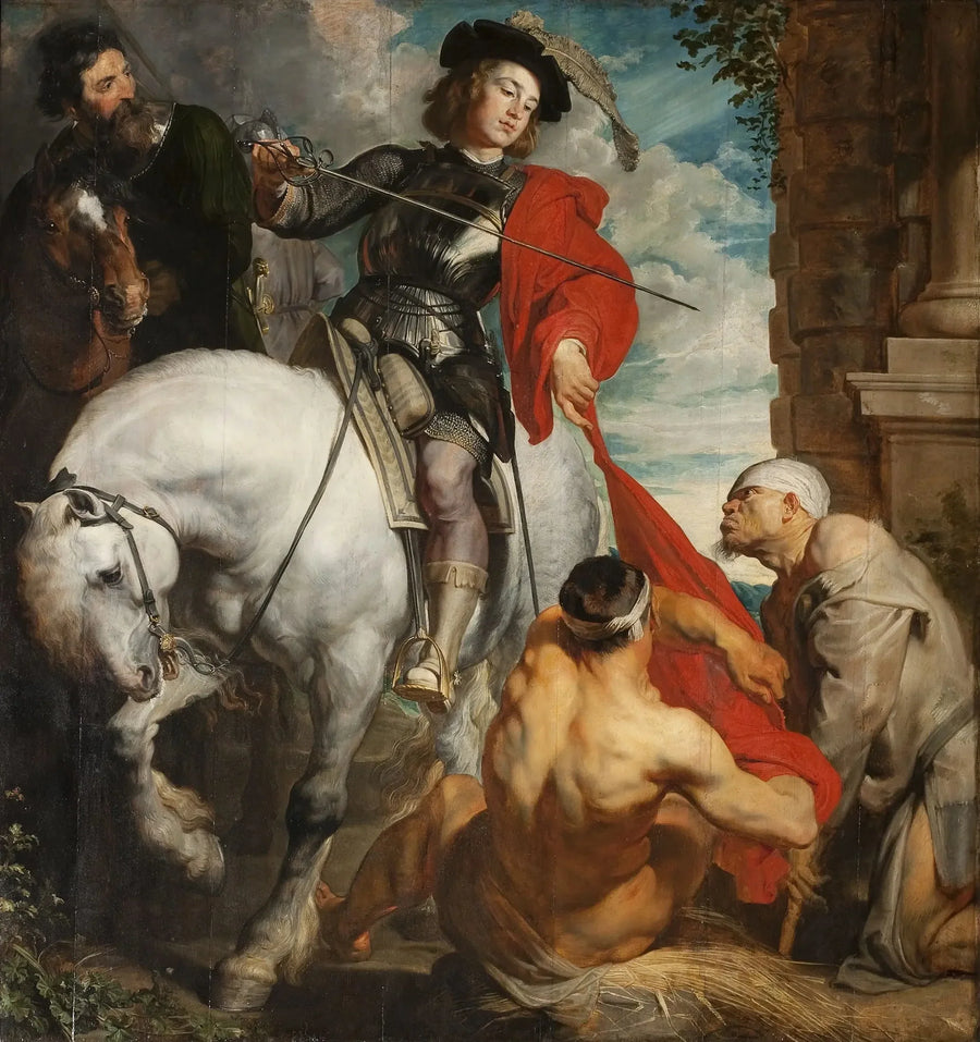 Saint Martin och Tiggaren - Antoine van Dyck