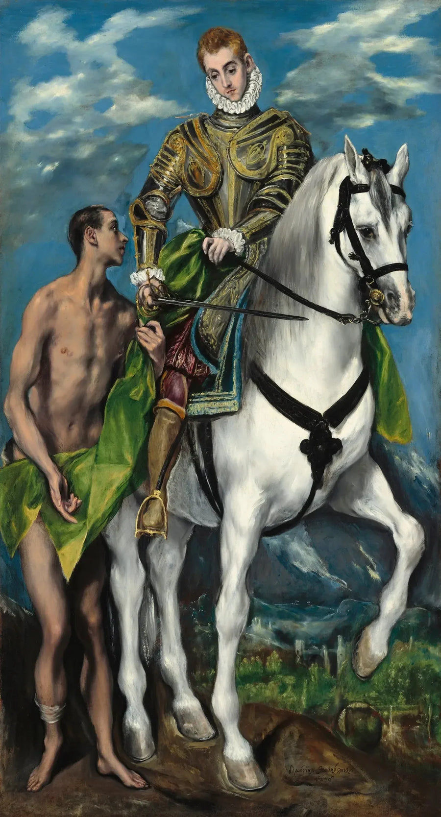 Saint Martin och tiggaren - El Greco