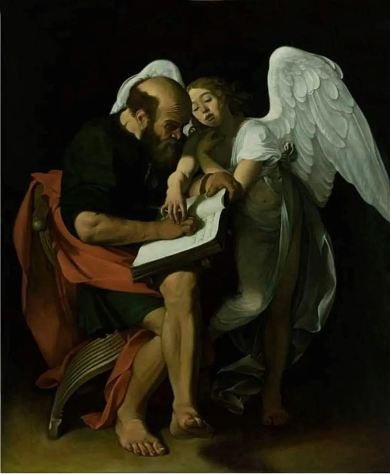 Sankt Matteus och Ängeln - Caravaggio