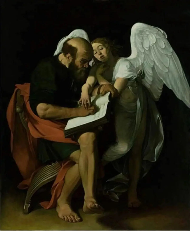 Sankt Matteus och Ängeln - Caravaggio