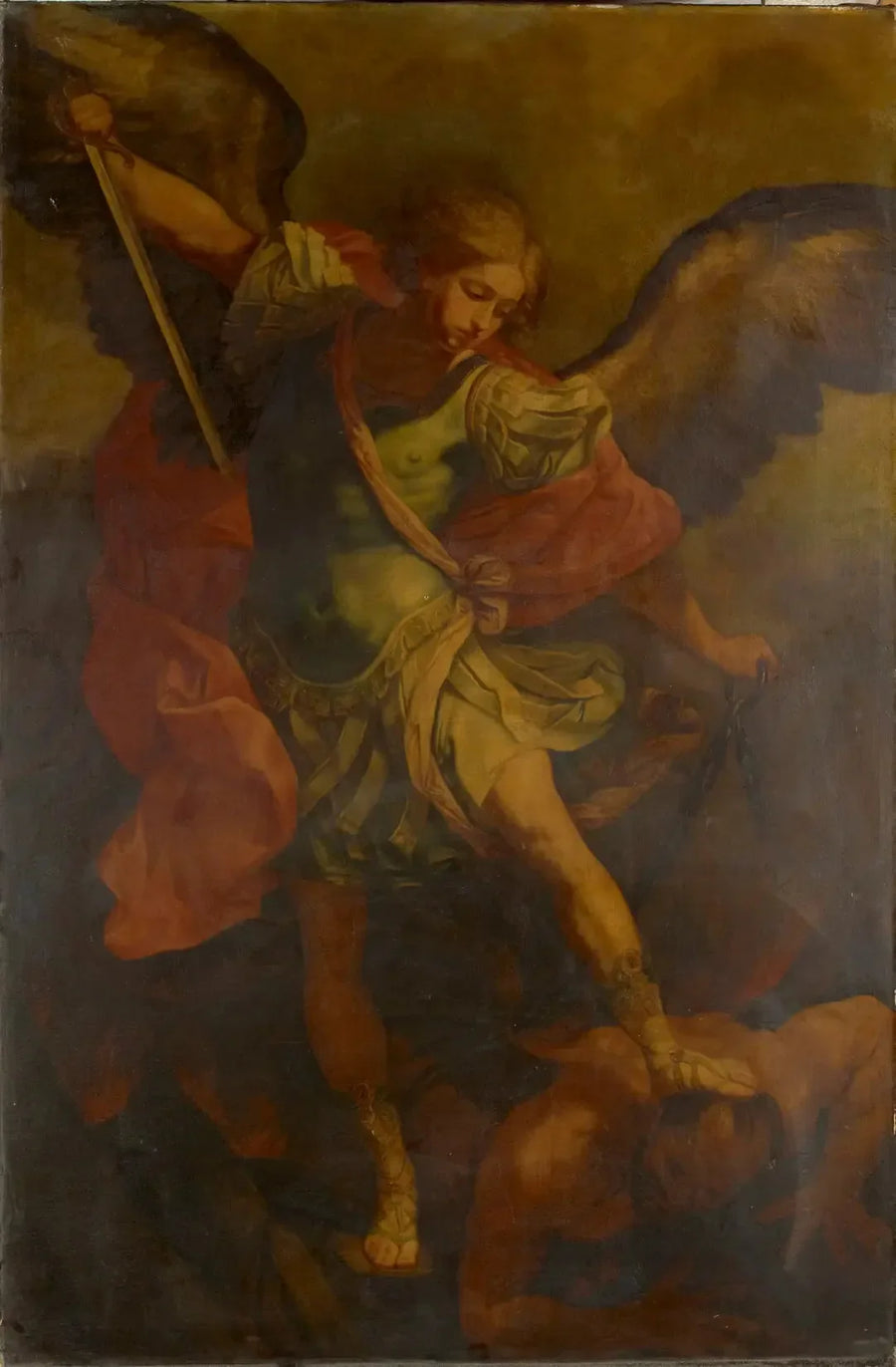 Saint Michel Arkanjen som krossar draken - Joshua Reynolds