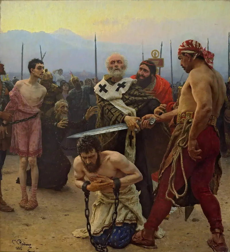 Saint Nicolas som stoppar bödeln - Ilya Repin