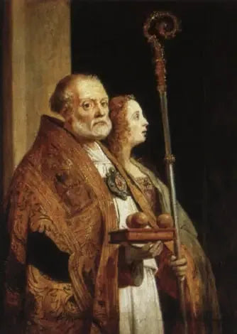 Saint Nicolas de Bari och Madelaine - David Teniers den yngre