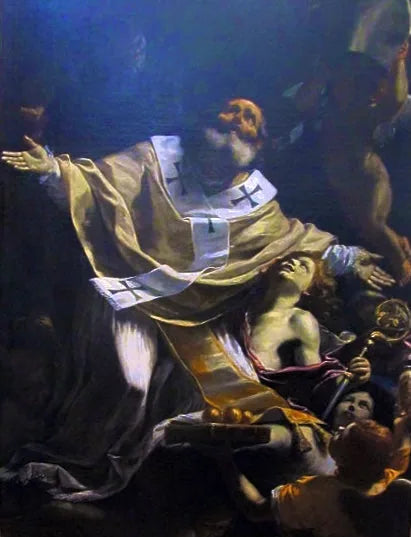 Saint Nicolas i extas - Mattia Preti
