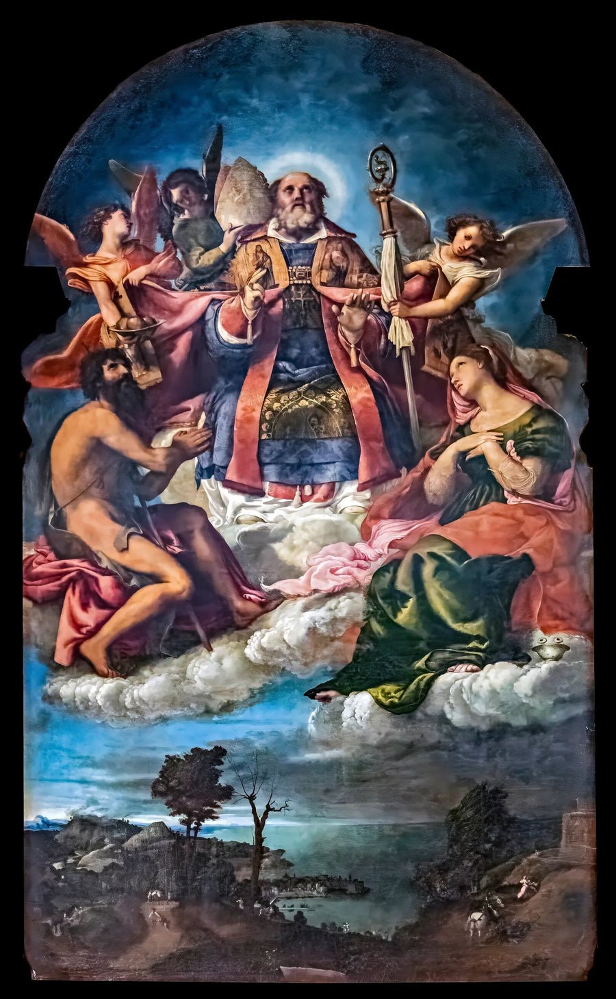 Saint Nicolas i härlighet - Lorenzo Lotto