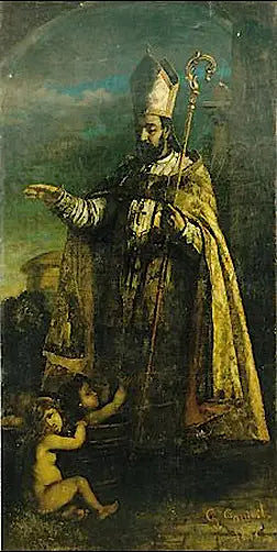 Saint Nicolas återuppväcker de små barnen - Gustave Courbet
