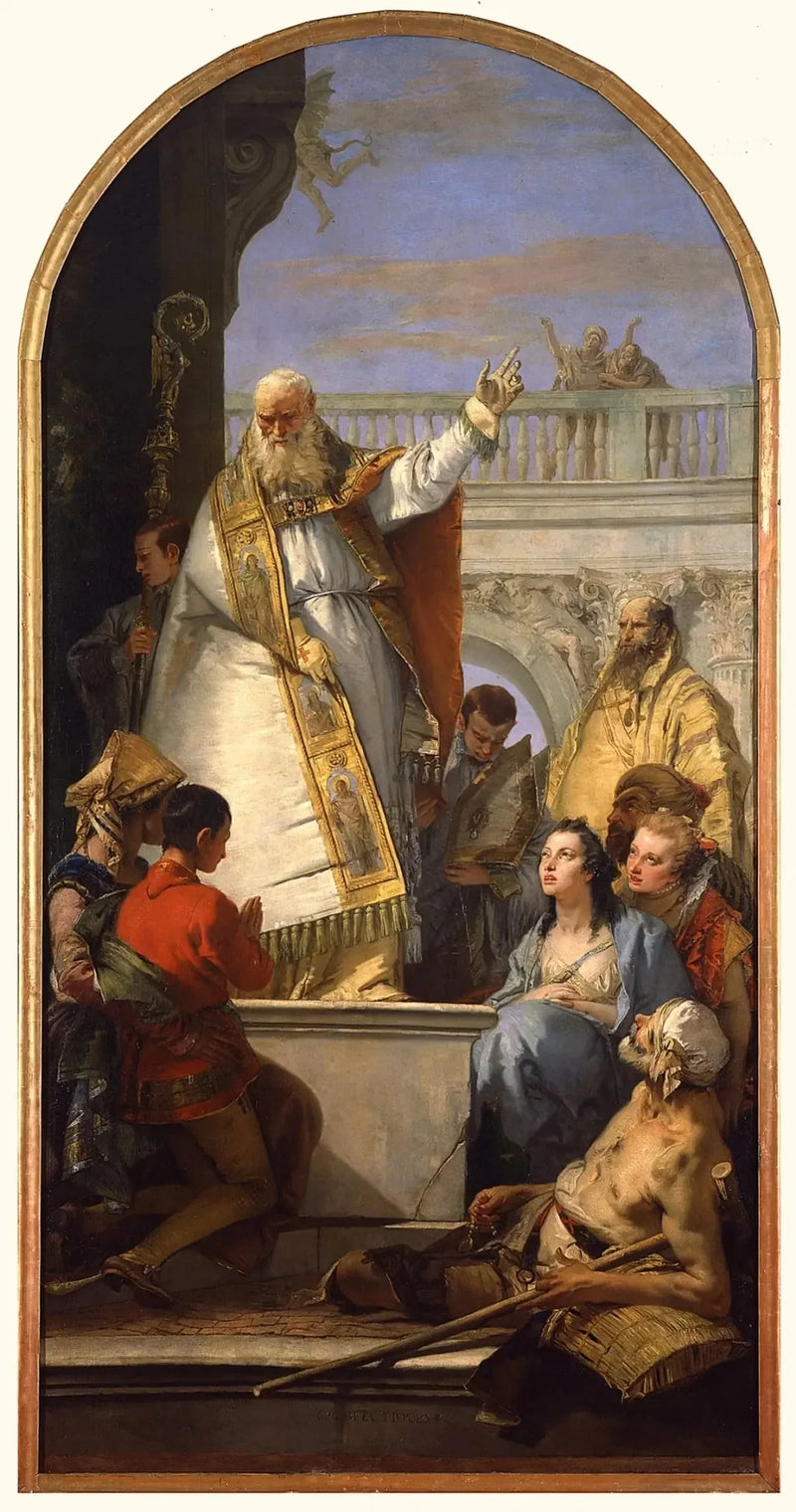 Saint Patrick, biskop av Irland - Giovanni Battista Tiepolo