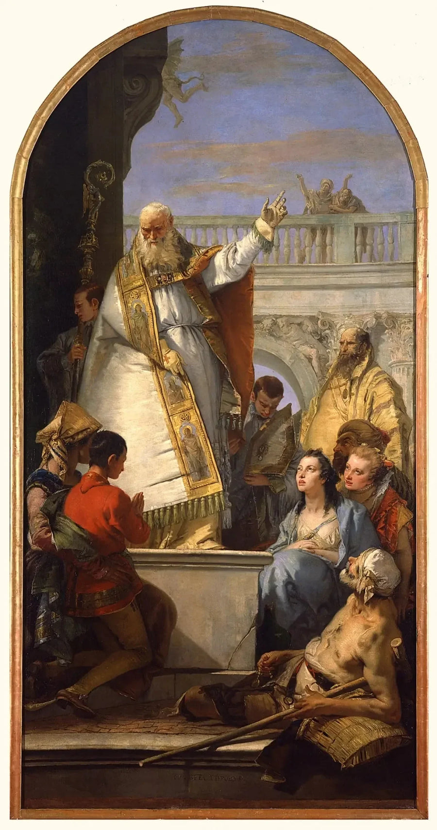 Saint Patrick, biskop av Irland - Giovanni Battista Tiepolo