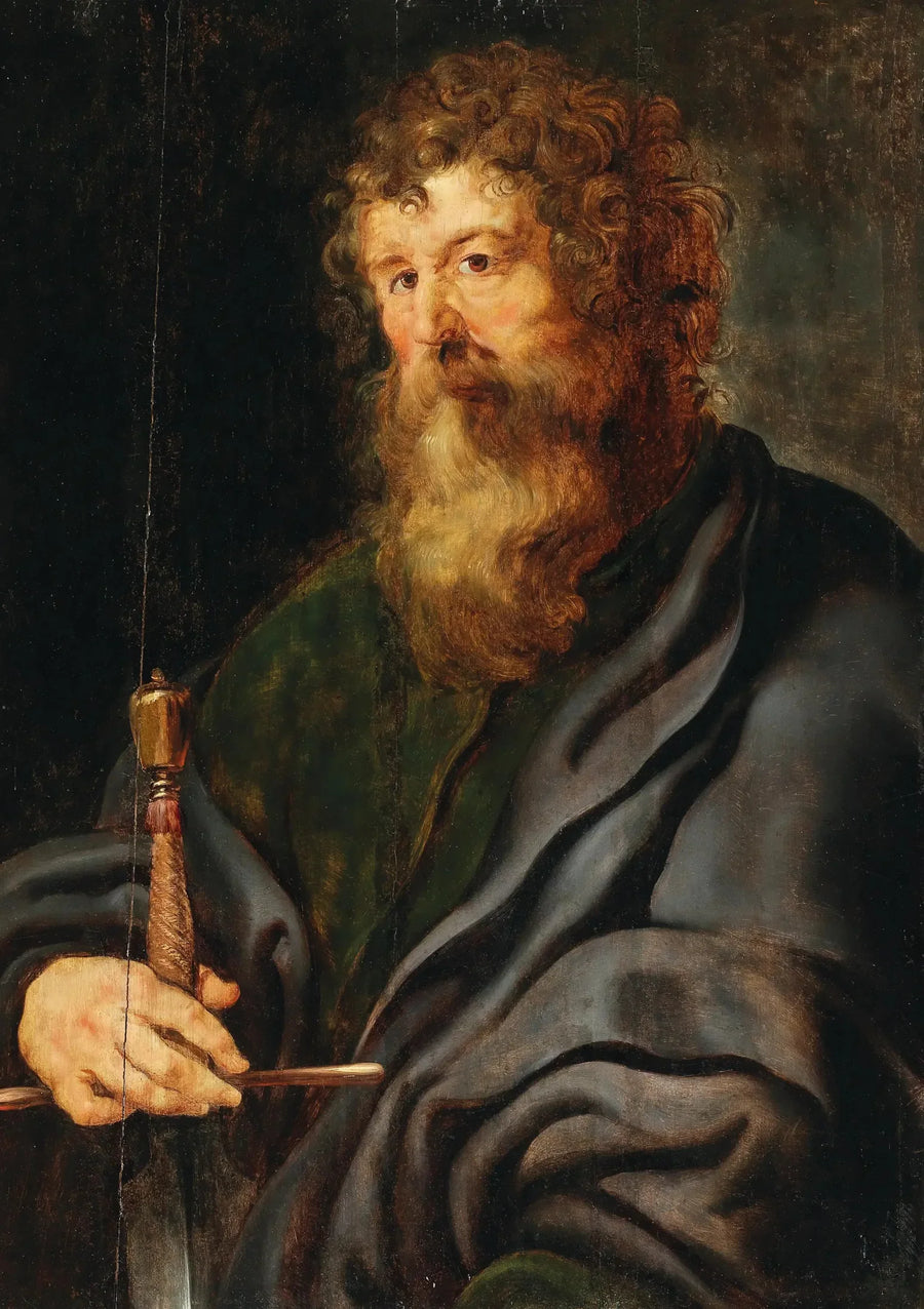 Sankt Paulus med ett svärd - Peter Paul Rubens