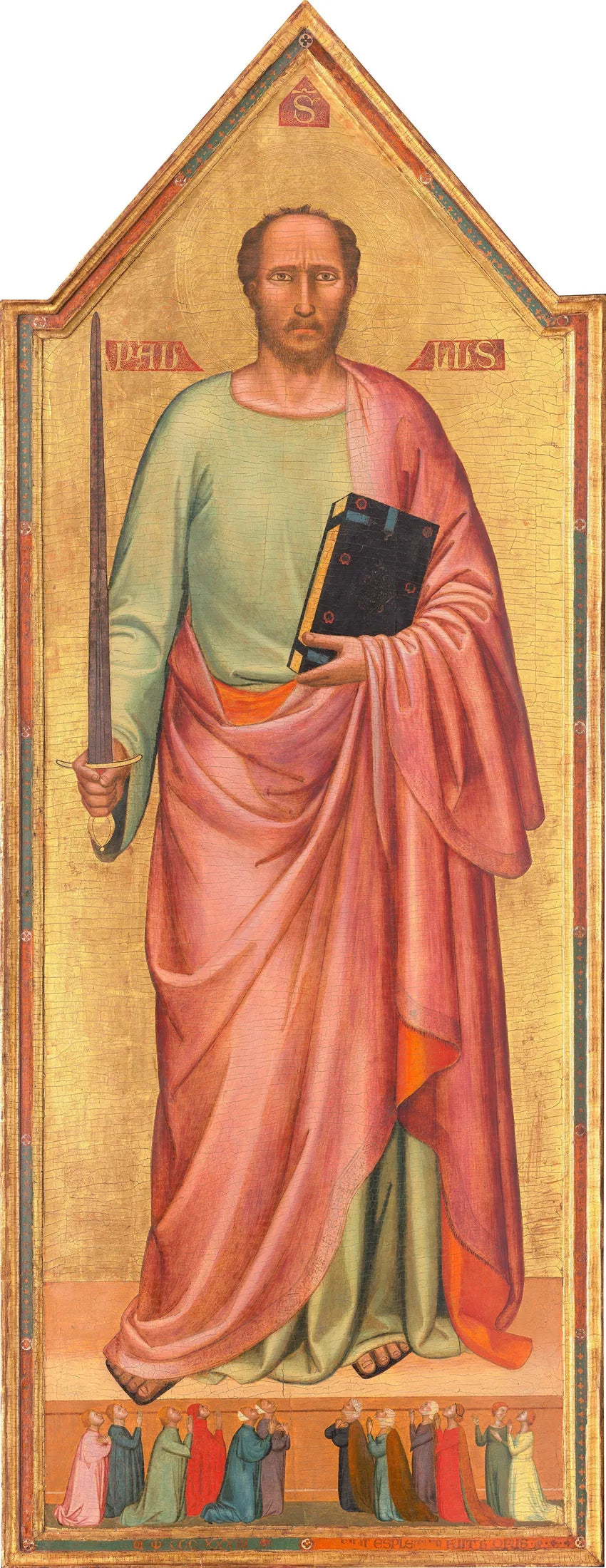 Sankt Paul och en grupp troende - Bernardo Daddi