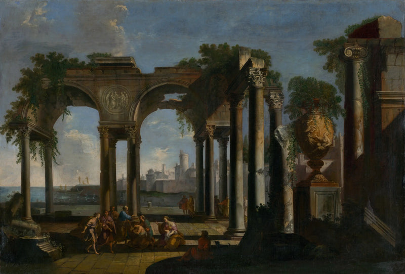 Sankt Paulus predikar i landskapet - Giovanni Paolo Panini