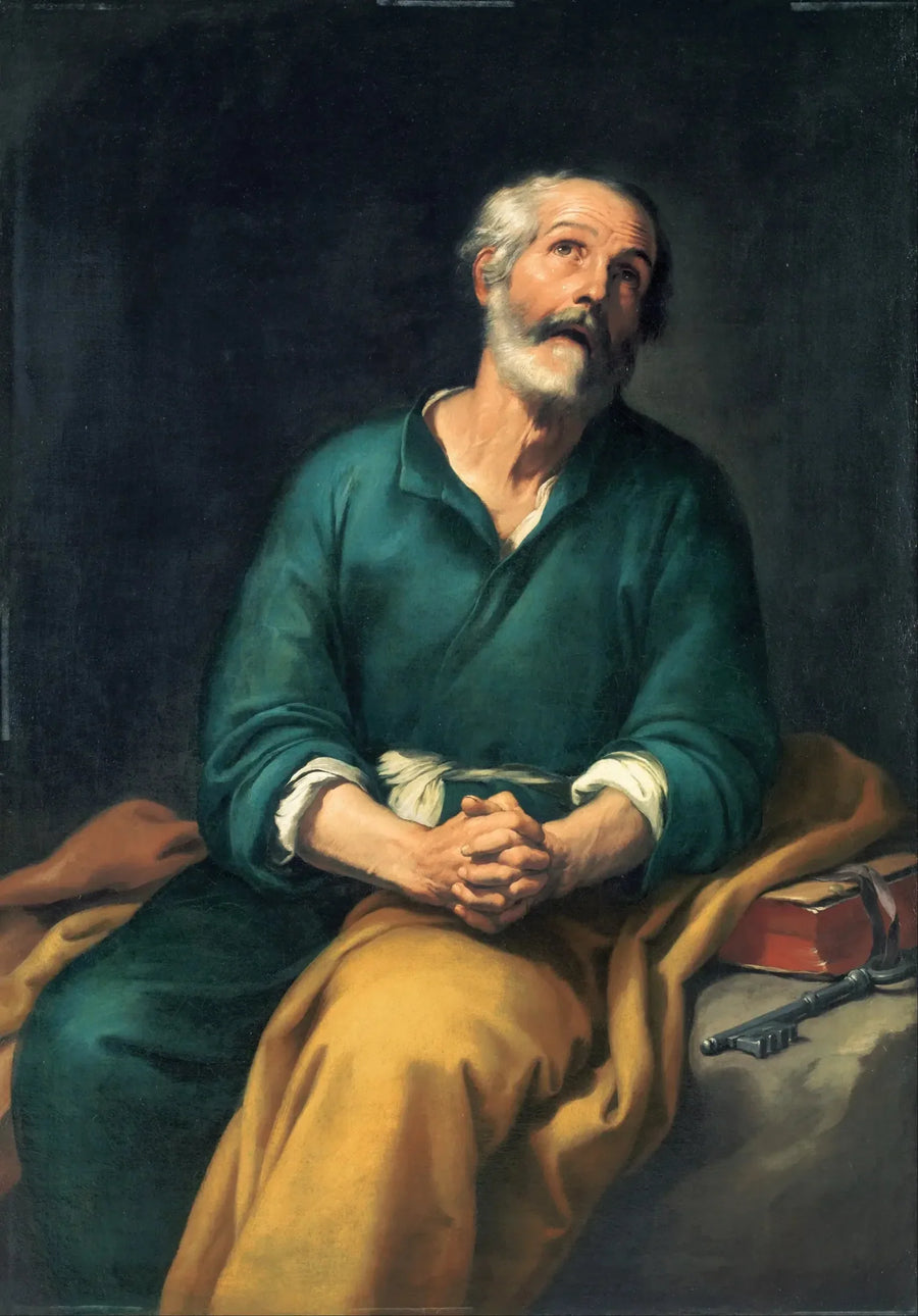 Sankt Petrus i tårar - Bartolomé Esteban Murillo