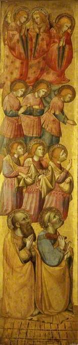 Saint Pierre och Saint Paul med änglar - Olivuccio di Ciccarello