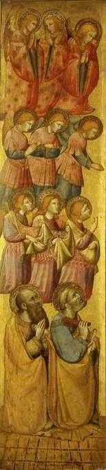 Saint Pierre och Saint Paul med änglar - Olivuccio di Ciccarello