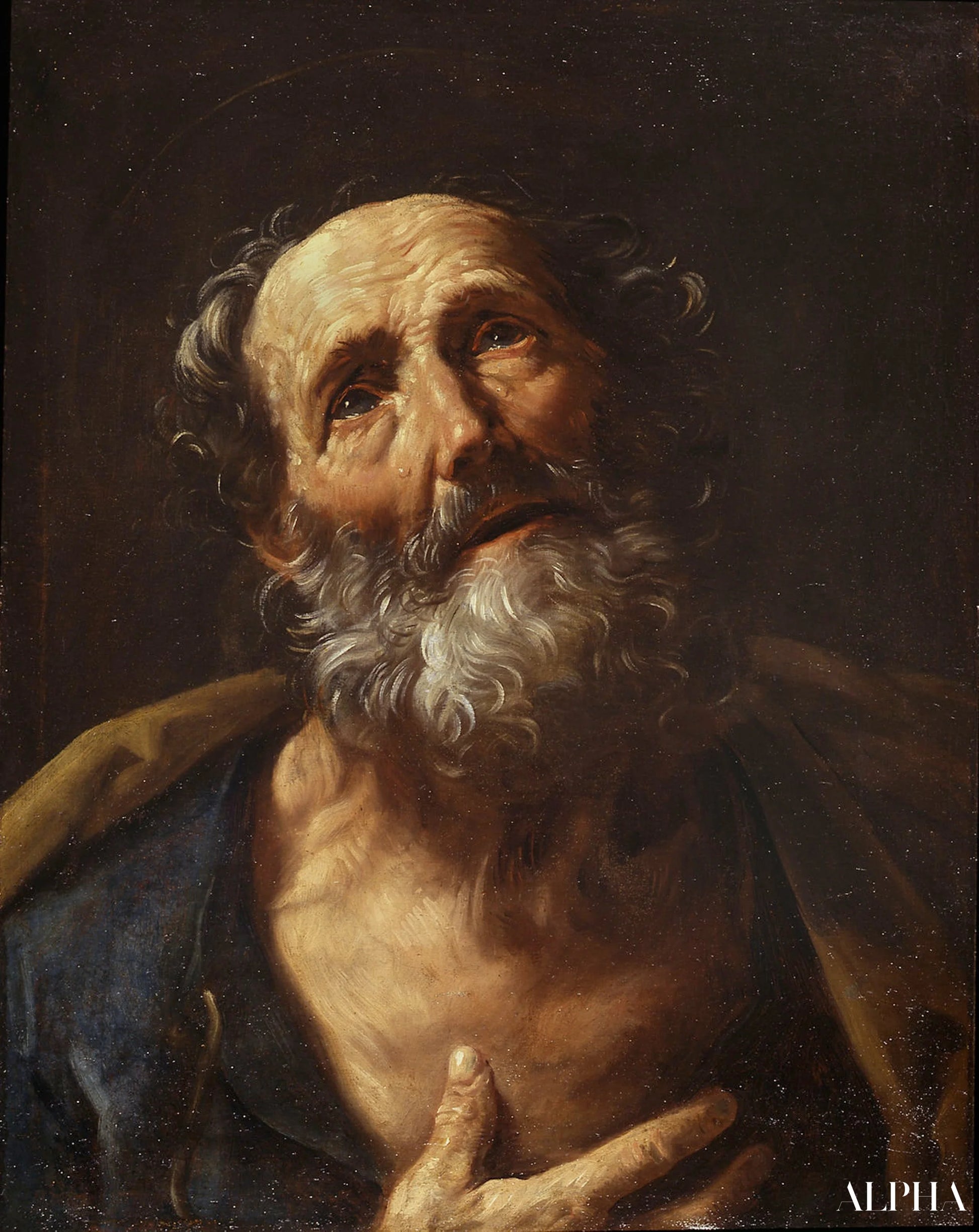 Saint Peter Penitent - Guido Reni Reproductions of Paintings in Oil