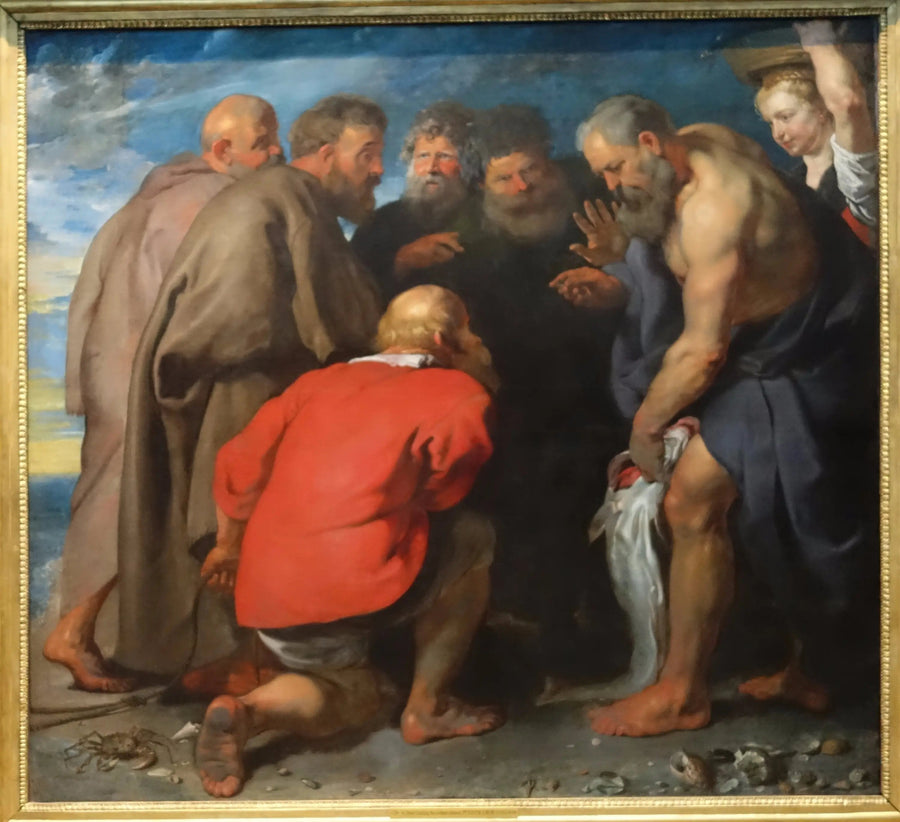 Saint Pierre som tar emot tributpengarna - Peter Paul Rubens