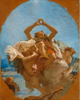 Saint Roch som bärs till himlen av änglar - Giovanni Battista Tiepolo