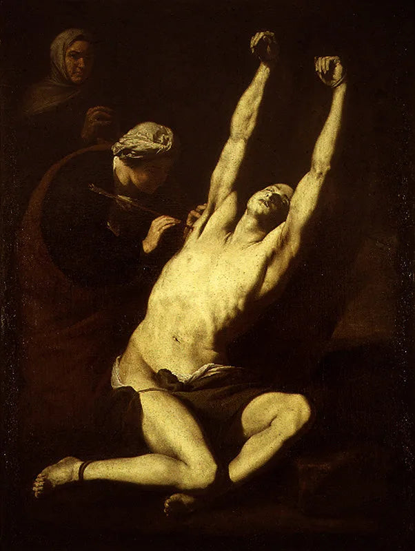 Saint Sébastien assisterad av Heliga Irene - Jusepe de Ribera