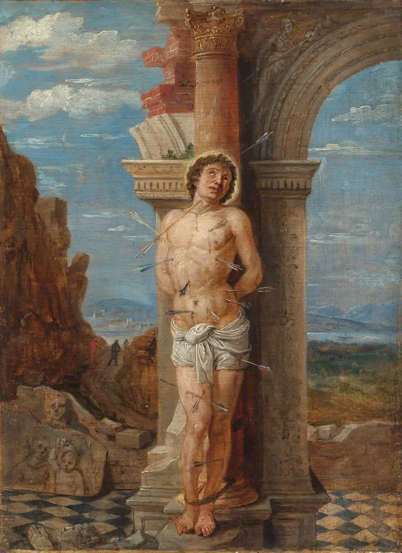 Sankt Sebastian (efter Andrea Mantegna) - David Teniers den yngre