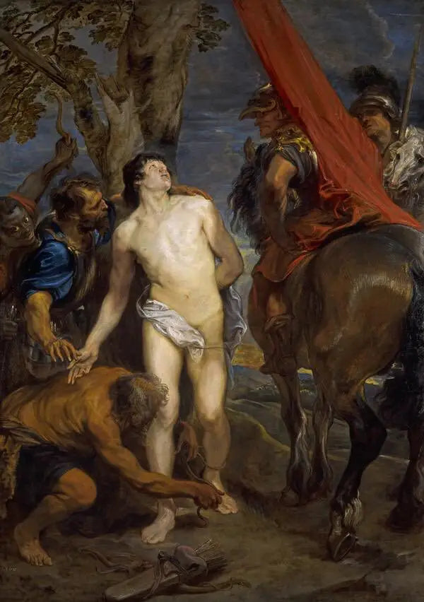 Sankt Sebastian på väg mot martyrskap - Antoine van Dyck