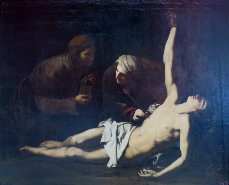 Saint Sébastien botad av heliga Iréne - Jusepe de Ribera