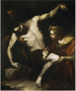 Saint Sébastien skyddad av Heliga Irene - Luca Giordano