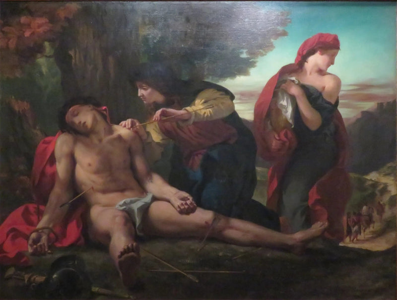 Sankt Sebastian räddad av de heliga kvinnorna - Eugène Delacroix