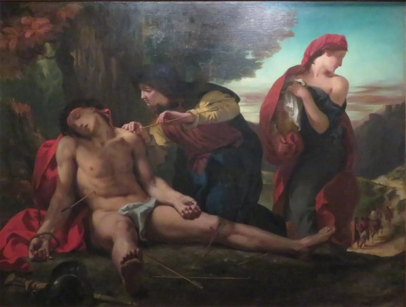 Sankt Sebastian räddad av de heliga kvinnorna - Eugène Delacroix