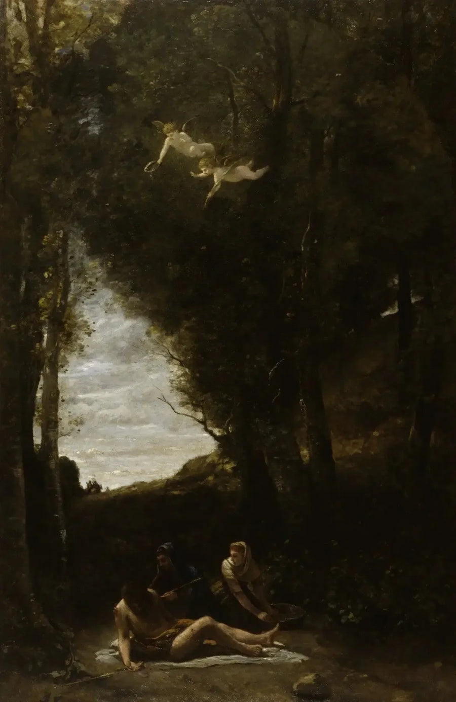 Sankt Sebastian räddad av de heliga kvinnor - Jean-Baptiste Camille Corot
