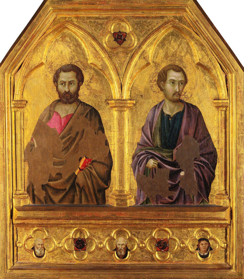 Saint Simon och Saint Thaddée (Jude) - Ugolino di Nerio