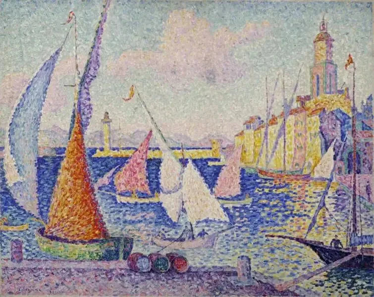 Saint-Tropez, kajen - Paul Signac