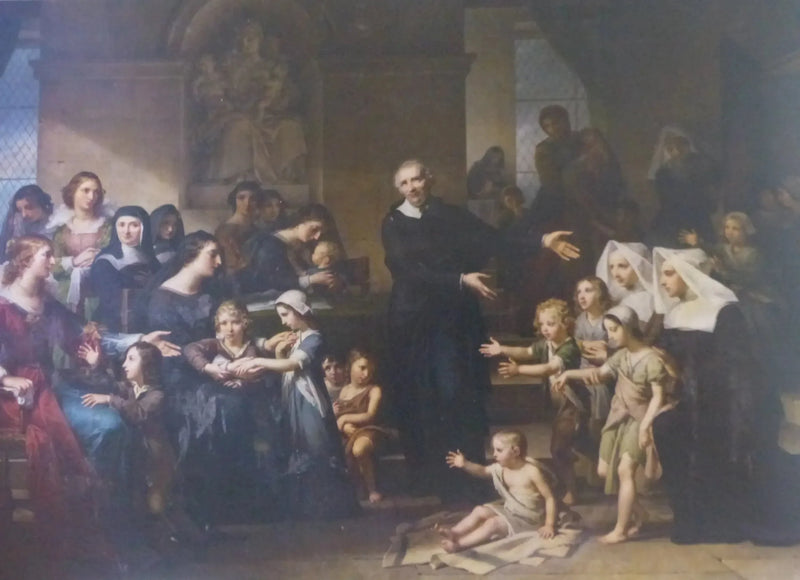 Saint Vincent de Paul predikar välgörenhet - Charles Meynier