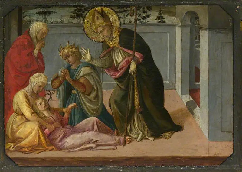 Saint Zeno exorcising the Daughter of Gallienus - Fra Filippo Lippi image 1 reproduction réalisée par Alpha Reproduction