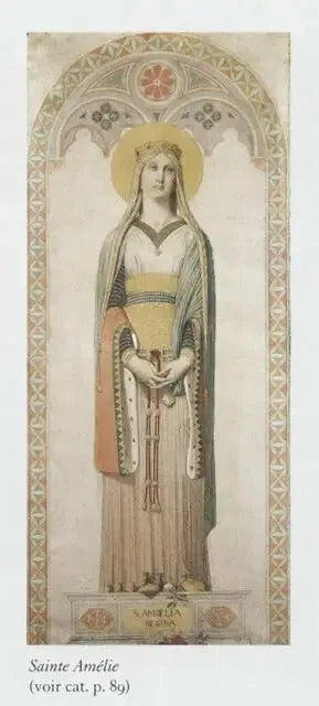 Heliga Amalia, drottning av Ungern - Jean-Auguste-Dominique Ingres