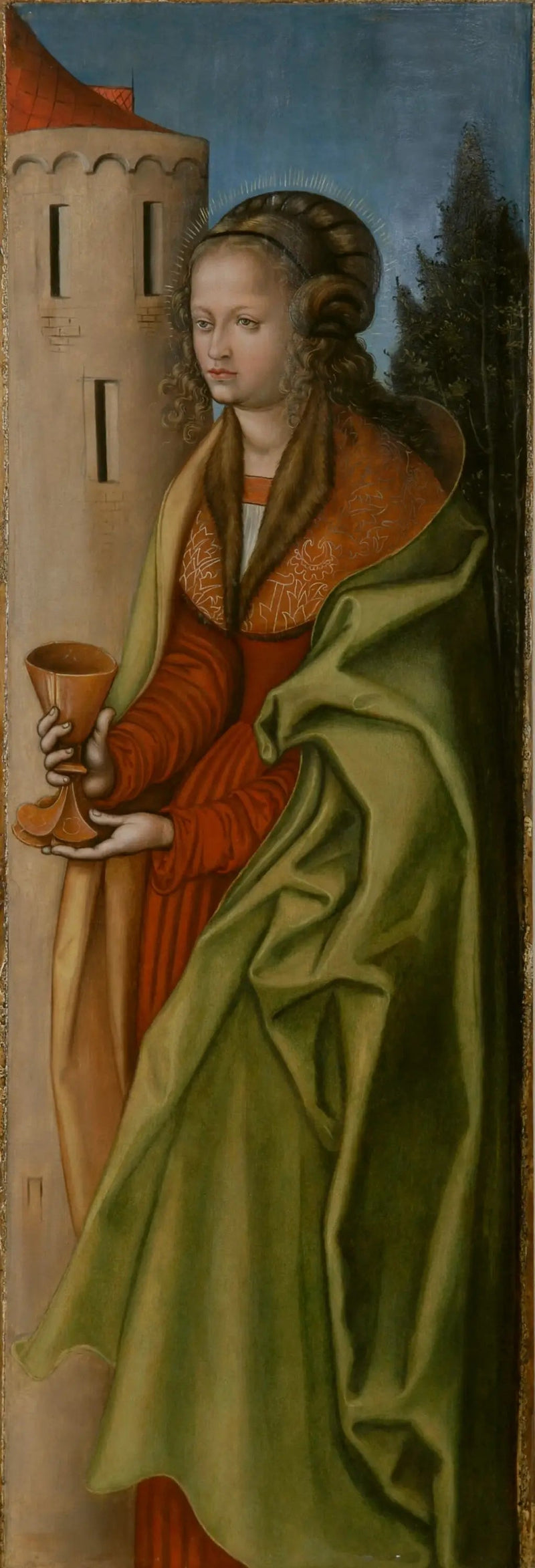 Sainte Barbe - Lucas Cranach den äldre