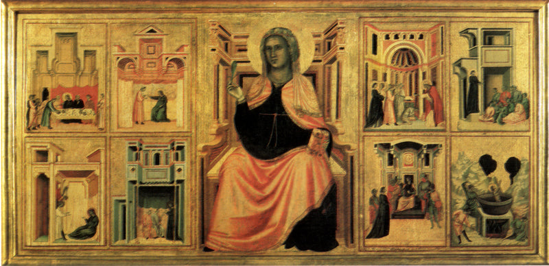 Sainte Cécile och scener ur hennes liv - Mästare av Saint Cecilia