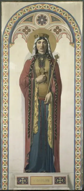 Heliga Klothilde, Clovis' hustru - Jean-Auguste-Dominique Ingres