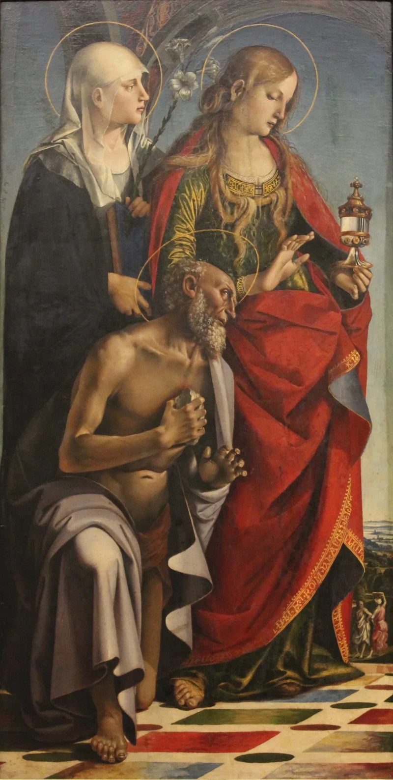 Sainte Eustachie, Sainte Marie-Madeleine och Saint Jérôme - Luca Signorelli