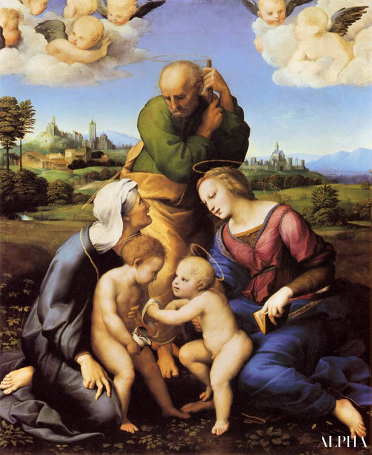 Sainte famille Canigiani - Raphaël (peintre) - Reproductions de tableaux et peintures haut de gamme