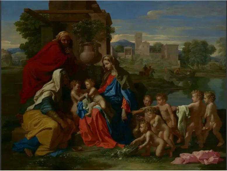 Heliga familjen - Nicolas Poussin