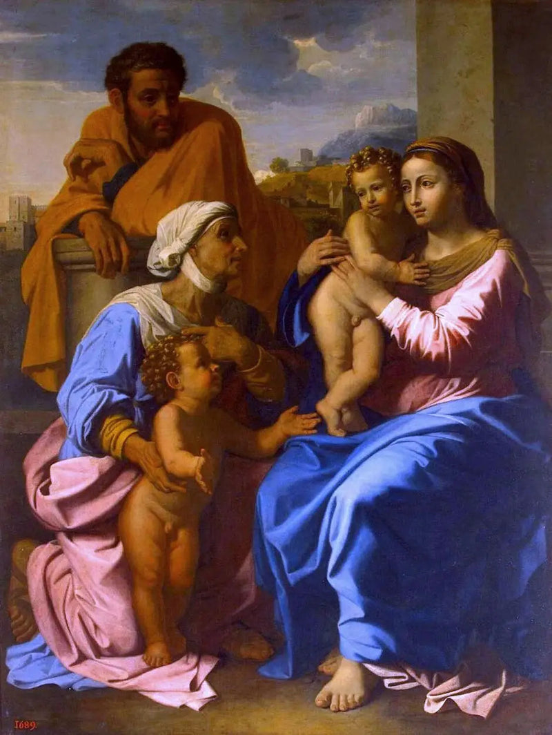 Heliga familjen - Nicolas Poussin